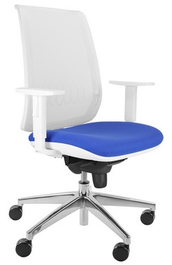 Silla de escritorio blanca Aida de Tecno-Ofiss - LaOficinaOnline